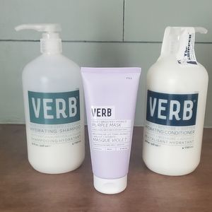 VERB Hydration Conditioner(new & sealed), Hydration Shampoo and Purple Hair Mask